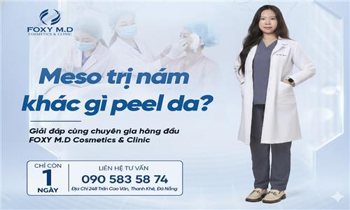 Meso trị nám khác gì Peel da? So sánh chi tiết từ chuyên gia