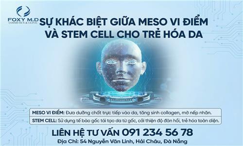 Sự khác biệt giữa meso vi điểm và stem cell trẻ hóa da là gì?