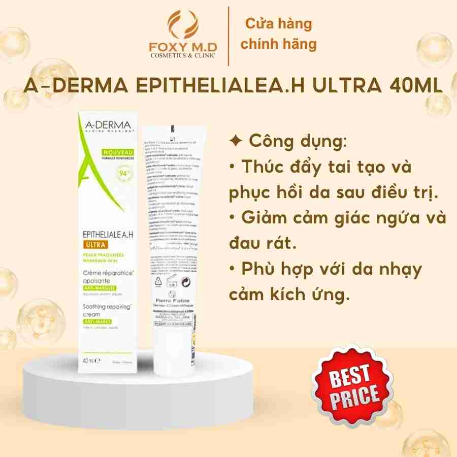 Kem phục hồi và tái tạo da sau tổn thương ADerma Epitheliale AH Ultra Soothing Repairing Cream 40ml 