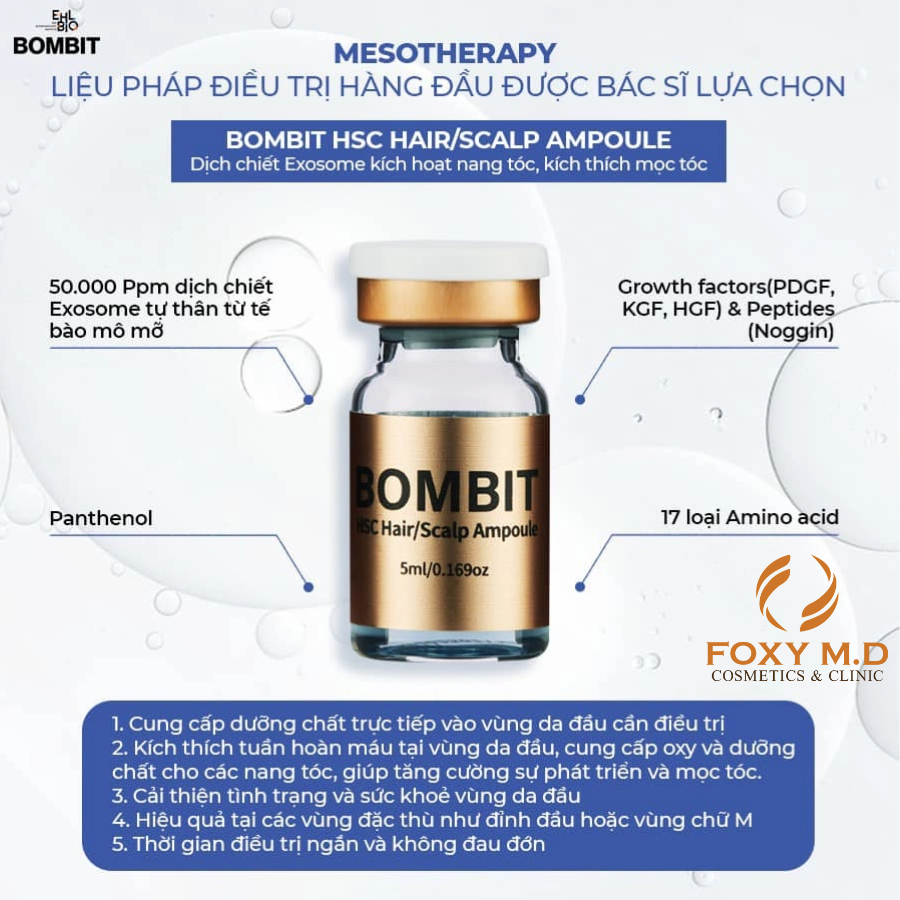 BOMBIT HSC HAIR 1 HỘP 4 LỌ 5 ML
