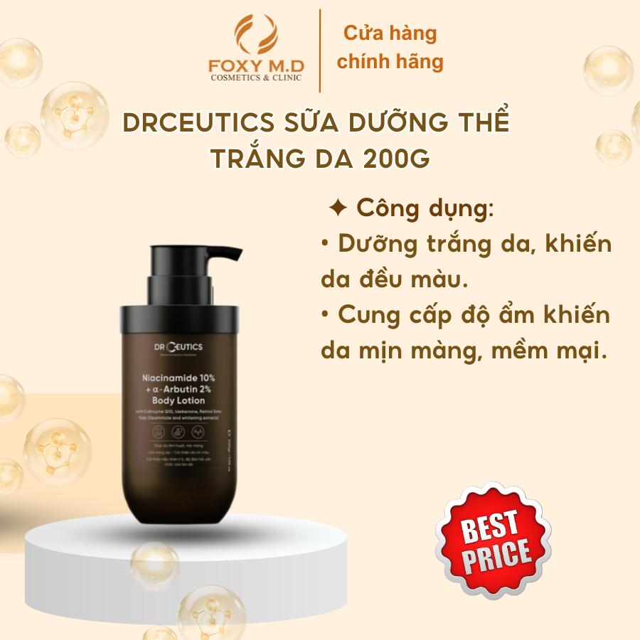 DRCEUTICS SỮA DƯỠNG THỂ TRẮNG DA 200G