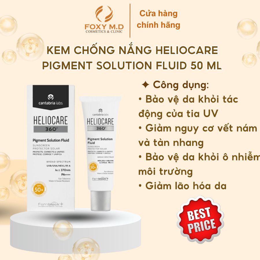 Kem Chống Nắng Heliocare Pigment Solution 50 ML