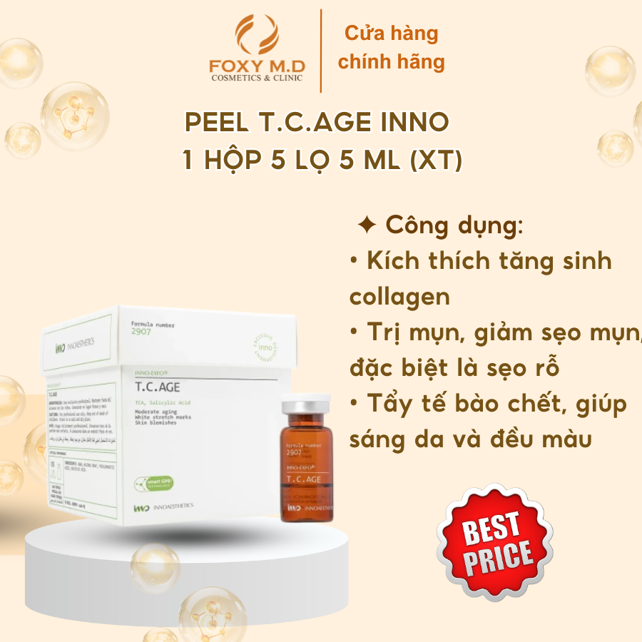 Peel Innoaesthetics TCAGE 1 Hộp 5 Lọ 5 ML