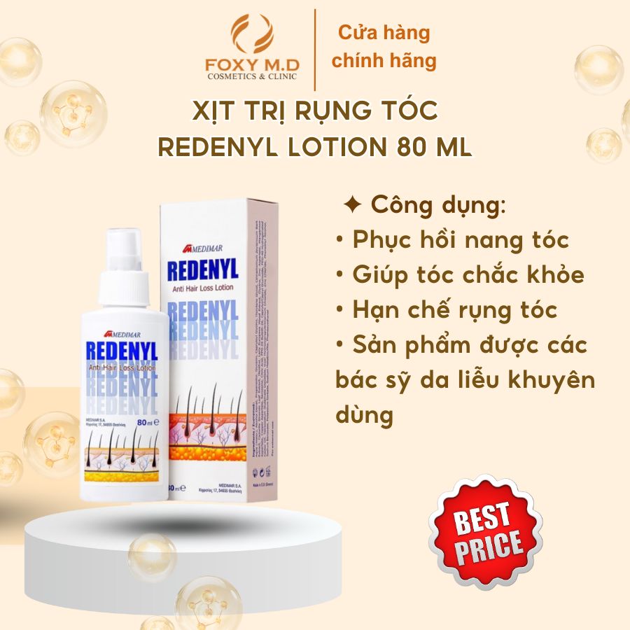 Xịt mọc tóc Redenyl Lotion 80 ML