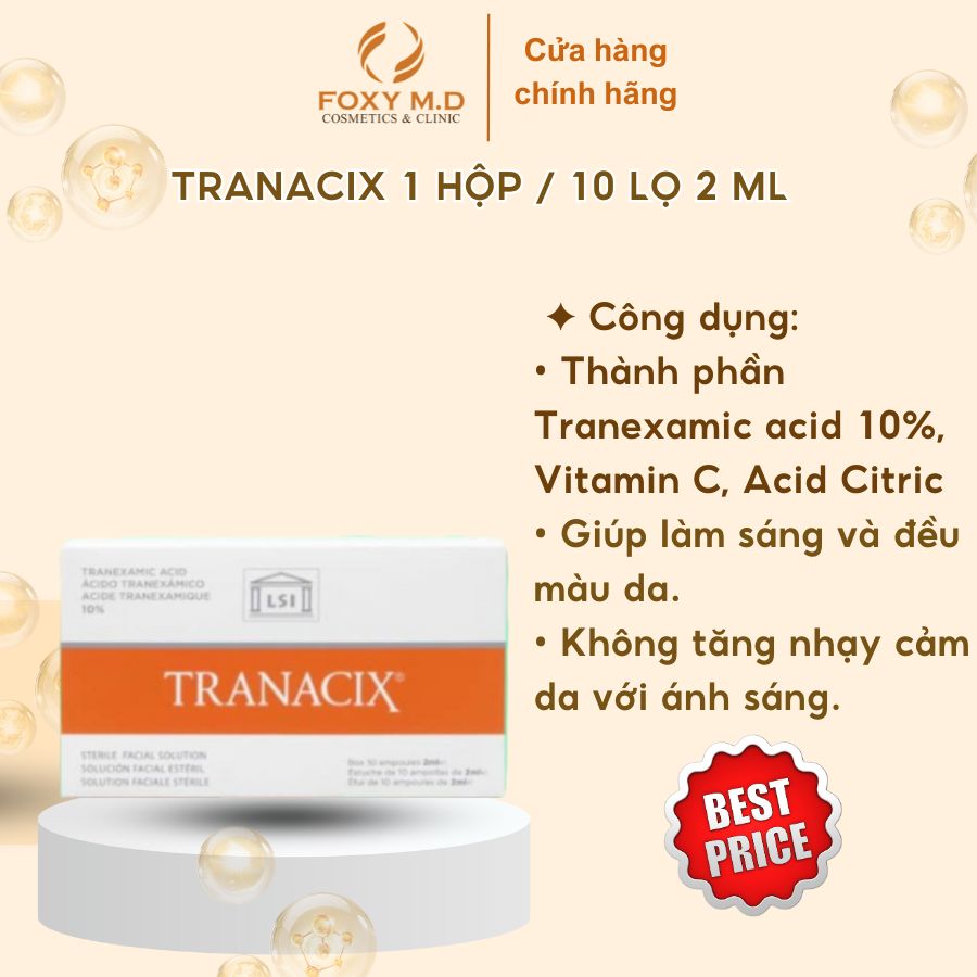 Meso Tranacix 1 Hộp 10 Ống 2 ML