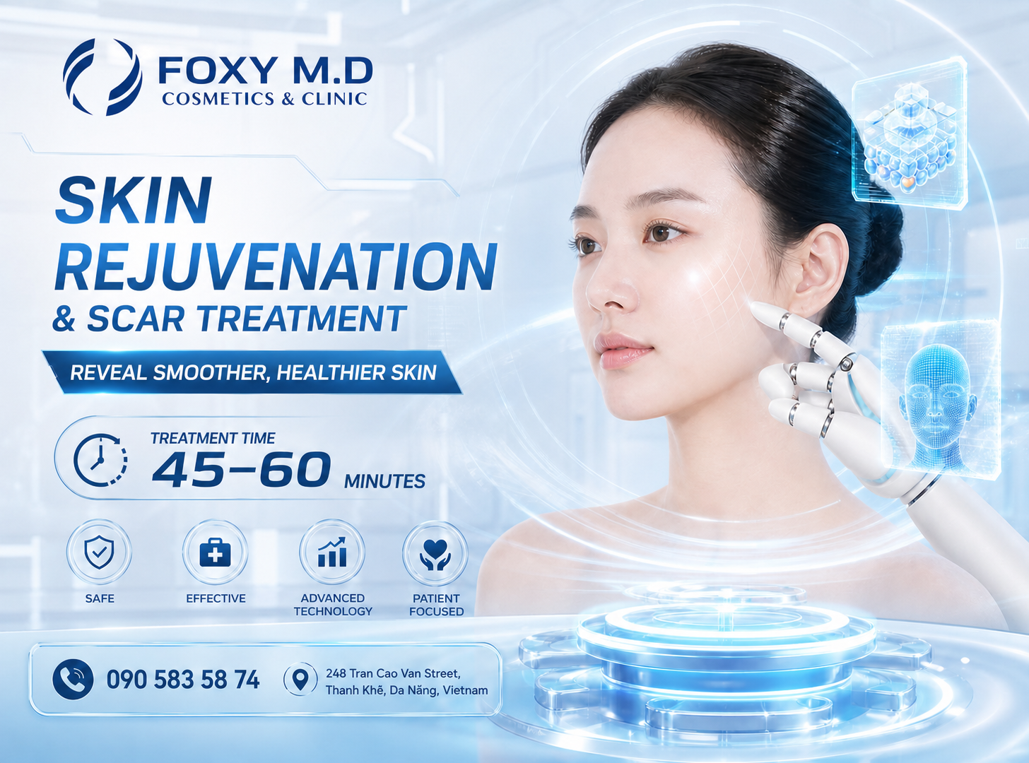 Anti-Aging Facial in Da Nang — Comprehensive Skin Aging Treatment at Foxy M.D Clinic
