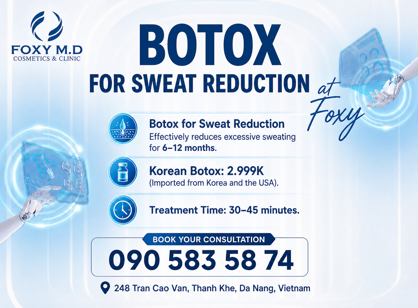 Botox for Hyperhidrosis in Da Nang – Effective Treatment for Excessive Sweating