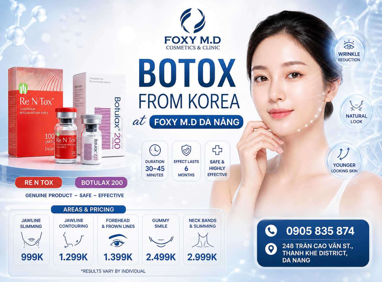 Korean Botox Injection in Da Nang – Wrinkle Reduction and Body Contouring Without Surgery