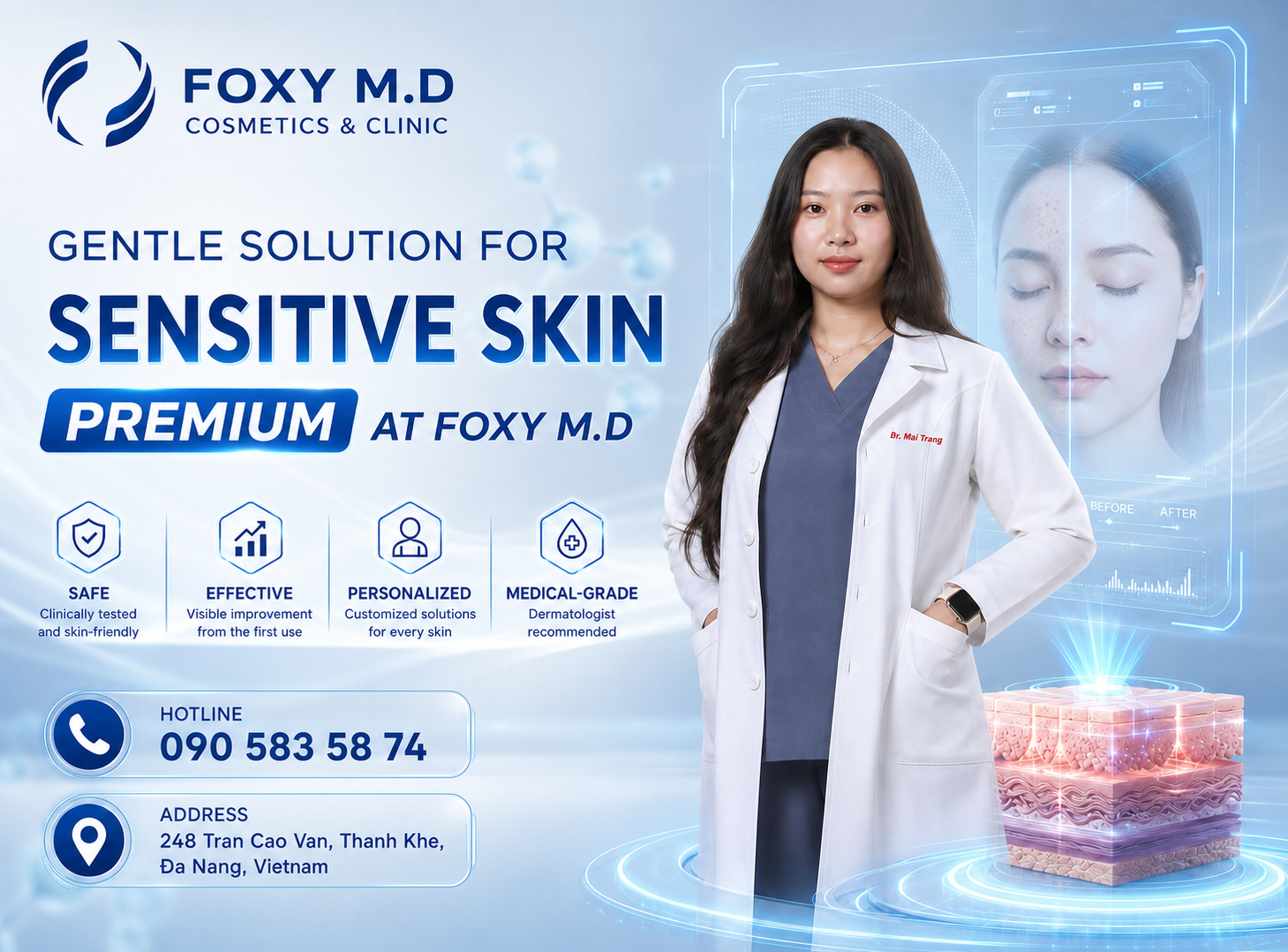 Mild Melasma Premium Package in Da Nang — Pico Laser & Meso Melasma Treatment at Foxy M.D Clinic