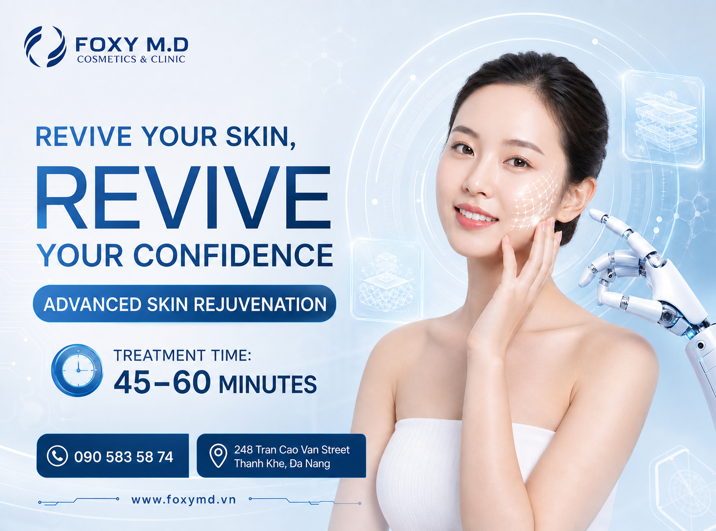 Post-Laser Recovery Facial in Da Nang — Skin Barrier Repair & Redness Reduction After Procedures at Foxy M.D Clinic