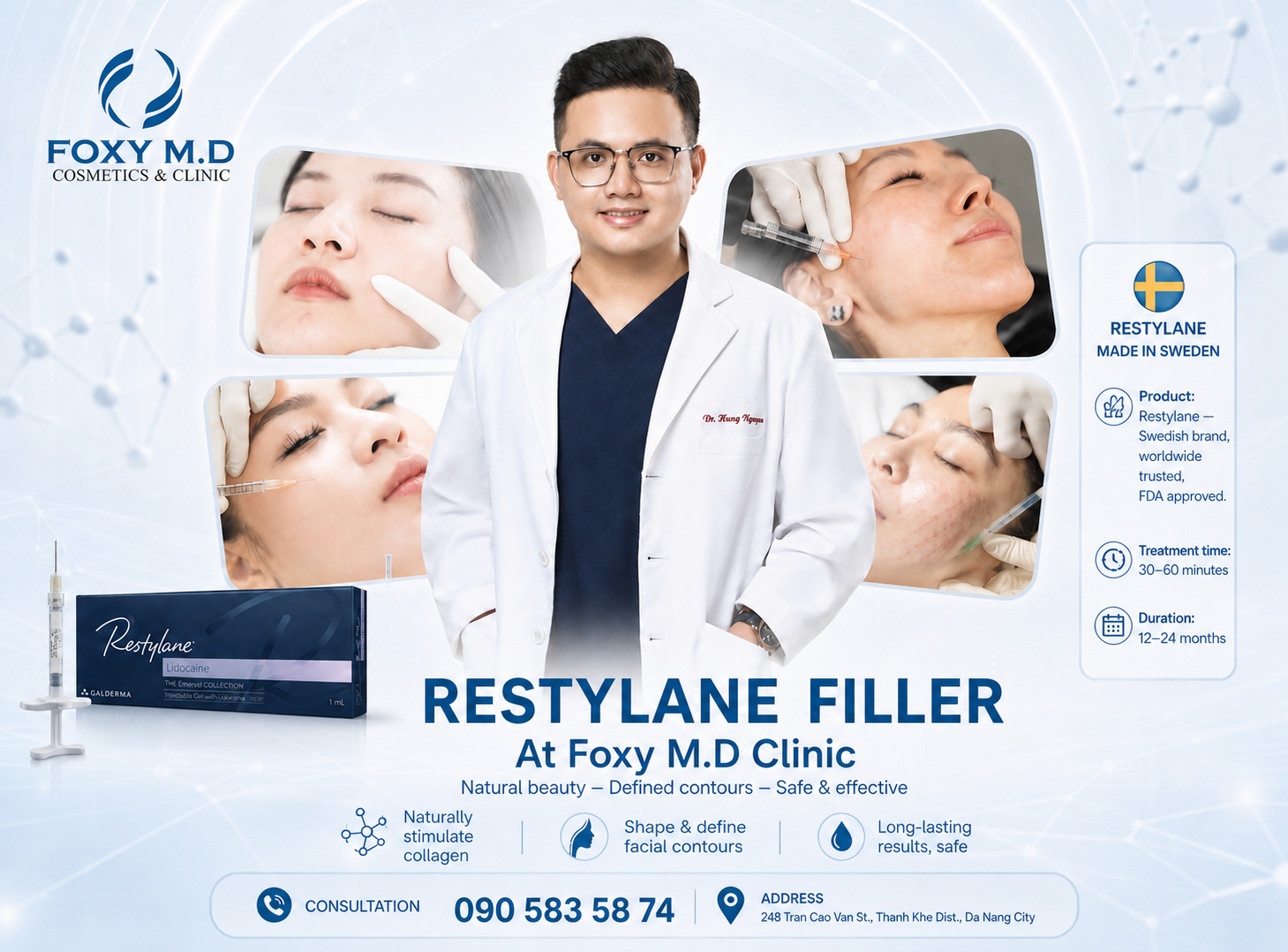 Restylane Swedish Filler Injection in Da Nang – The World's Leading HA Filler Brand