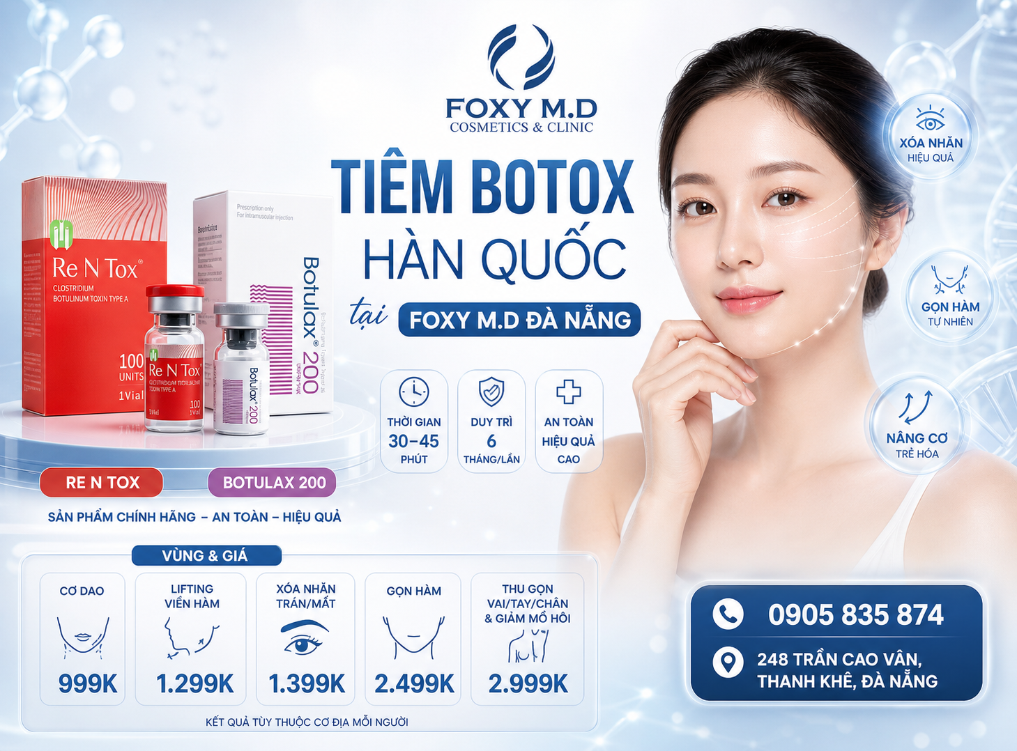 Tiêm Botox Hàn Quốc Tại Đà Nẵng – Xóa Nhăn Và Thon Gọn Cơ Thể Không Phẫu Thuật