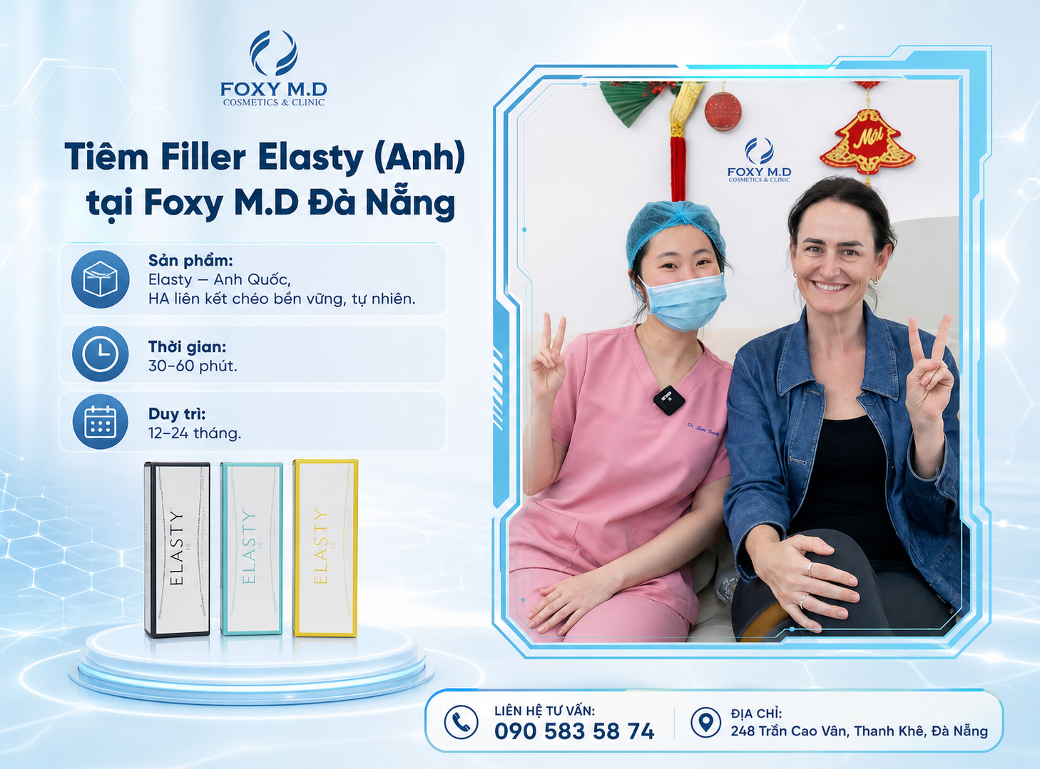 Tiêm Filler Elasty Tại Đà Nẵng – Filler Anh Quốc Liên Kết Chéo Bền Vững