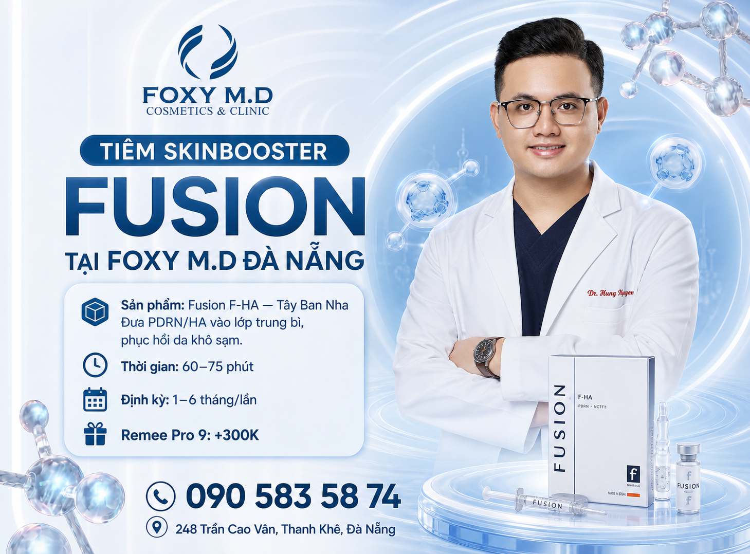 Tiêm Skinbooster Fusion Tại Đà Nẵng – Cấp Ẩm Sâu Và Phục Hồi Da Từ Bên Trong